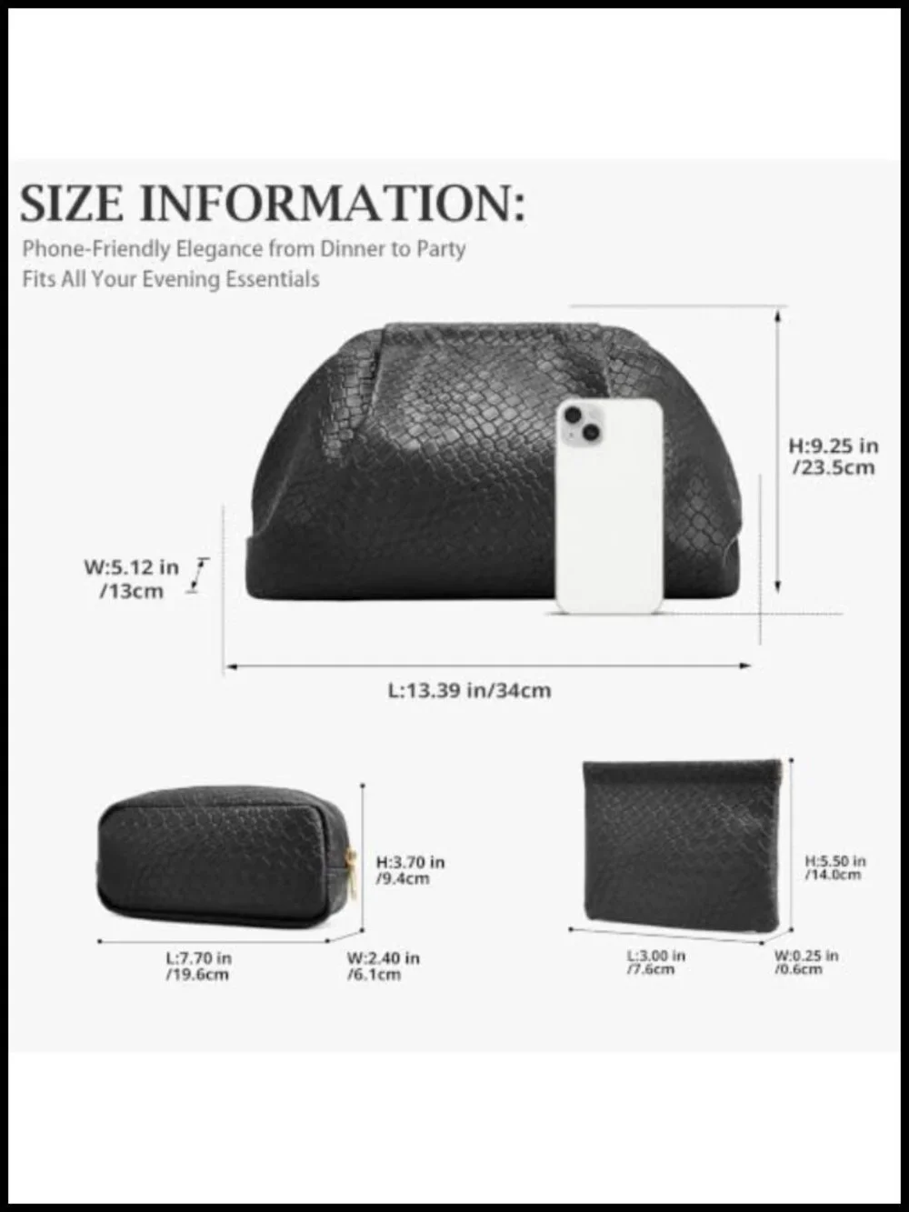 3 Piece Vegan Leather Travel Makeup Bag Set Waterproof Large Capacity Cosmetic